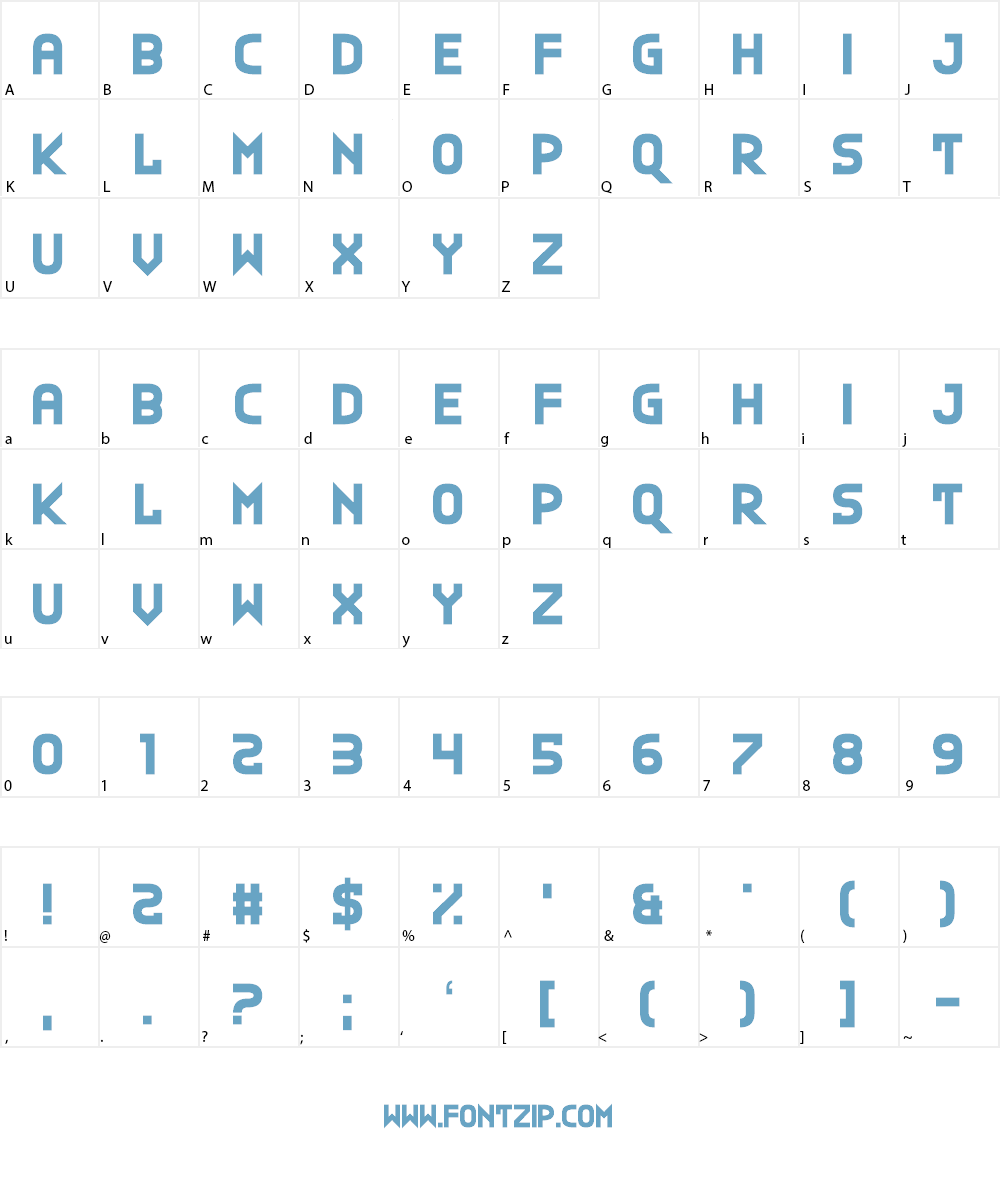Plan G Font Character